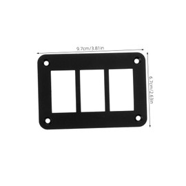 Alipis 2pcs Rocker Switch Panel Housing Holder Gang Switch Mounting Bracket Durable Stylish Design for Automotive Yacht Rv Installations