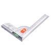 12in L Square Ruler Multifunction Scale Standard Carbon Steel Detachable