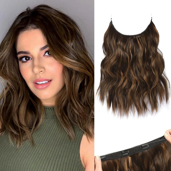 REECHO Invisible Wire Hair Extensions with Thinner Softer Lace Weft