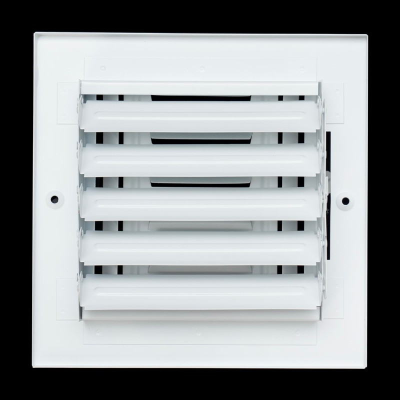 Fits 6x6 Duct Opening 4 Way Steel Air Supply Diffuser