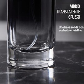 Botella de perfume atomizador negra portátil de vidrio de alta calidad, botella de spray de 30 ml recargable, pequeña, para viajes, cosméticos al aire