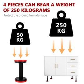 2Pcs Telescopic Support Rod 18-44cm Quick Adjustable Support Pole Extension Rod, 3rd Hand Support System, Non-Slip High Hardness Nylon Universal, Heavy Duty 200kg, Cabinet Lifting Bracket Support