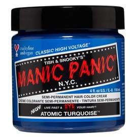 Manic Panic Atomic Turquoise Classic Cream, Vegan, Cruelty-Free, Semi-Permanent Hair Dye, 118 ml