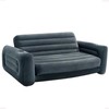Intex Inflatable Pull-Out Sofa: Velvety Surface, 2-in-1 Valve, Cupholder, 46"