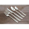CAMBRIDGE Silversmiths Samira Champagne Satin 20-Piece Flatware Set, Service for