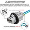 2 Pcs 90075-60028 Front Trun Signal Light Socket with 2-Pin