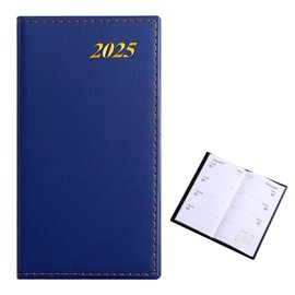 PAVIKE Notepad Business Notebook 2024 Mini Todo List Schedule Management,Convenient to Carry,English Daily Planner for Home School Office Size A6(Dark Blue)