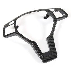 Steering Wheel Trim Cover, Long Term Use Steering Wheel Decorative Cover Perfect Fit 0994640013 Easy to Install Strong for C-CLASS W204 (Carbon Fiber Style)