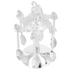 Coffee Spoon Holder Elegant Swan Silver Color Zinc Alloy Rotatable