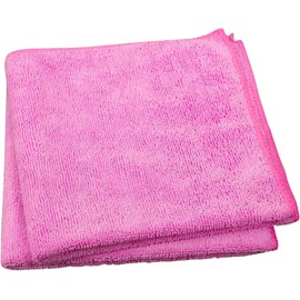 GANGKART-Ceramic Knobs World Single Microfiber Cleaning Cloth 40x40 cm - Ultra Absorbent Microfiber Cloth for Home, Kitchen Car Bathroom Rags Polish Cleaning 250 GSM (Pink)
