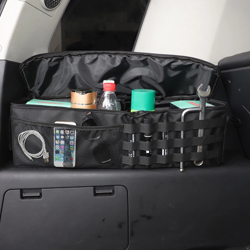 momocar 2PC Rear Trunk Side Storage Box Cargo Organizers For