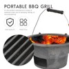 DOITOOL Cast Iron Charcoal Hibachi Grill, Portable Picnic Charcoal Stove