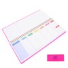 Didiseaon Weekly Planner Spiral Bound Undated Pink with Daily Hourly