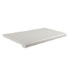 13"D x 24"L Injection Molded Bullnose Shelves- White - Set