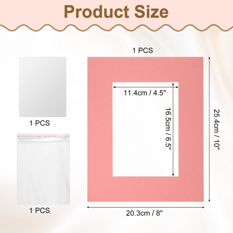 uxcell Picture Mats, 8 x 10 Mat Board Center for