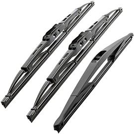 Recambo Windscreen Wiper Front and Rear Compatible with Nissan Micra | Type K11 | Year of Manufacture 1992-2002 (Set of 3: 500 mm / 450 mm / 400 mm)