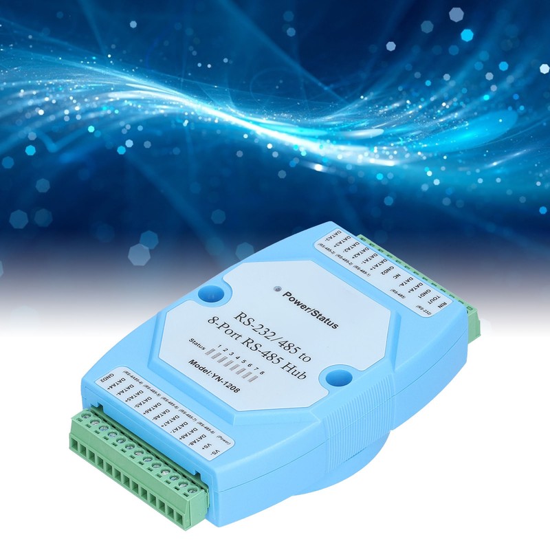 RS485 Hub 8 Ports OptoIsolated AntiInterference HighSpeed Transmission Repeater Distributor