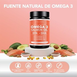 Omega 3 Platinum - Suplemento Potenciado (Fish Oil, Aceite de Salmon, EPA + DHA) - Fórmula de Omegas Avanzada - DHA y Omega 3 Fish Oil - Suplementos A