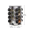 Kamenstein 16 Jar Heritage Revolving Countertop Spice Rack Organizer with