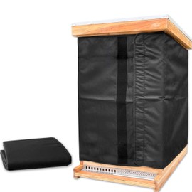 Winter Bee Hive Wrap for 8 and 10 Frame Hives Beekeeping Supplies, Ensuring Warmth and Comfort, 600D Oxford Insulated Cover, Waterproof, Windproof, Lightweight, Eco-Friendly, Reusable, 75.6" x 23.67"