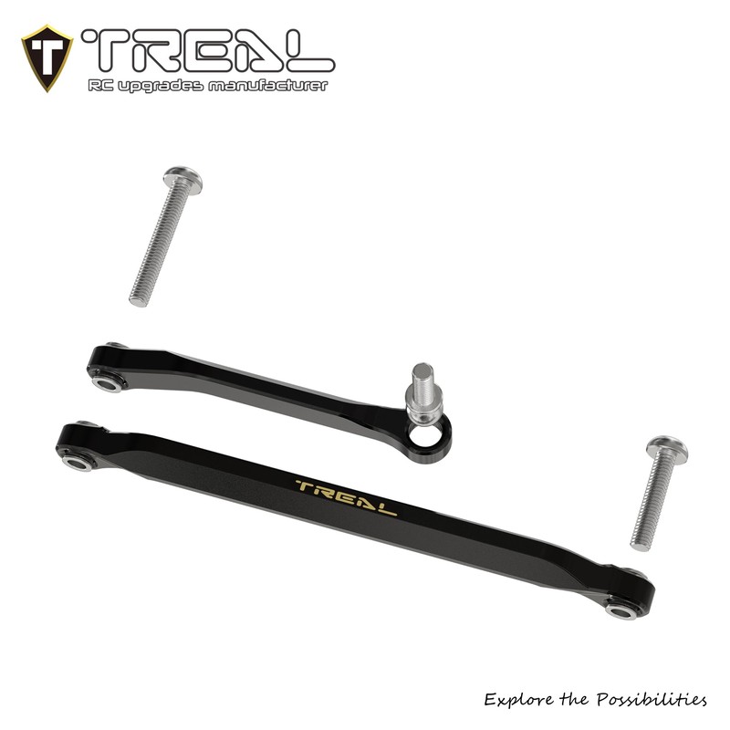 TREAL Brass Front Steering Links for Axial SCX30
