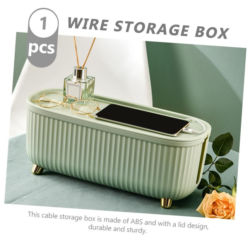 Operitacx Cable Management Box Sturdy Power Line Storage Case for