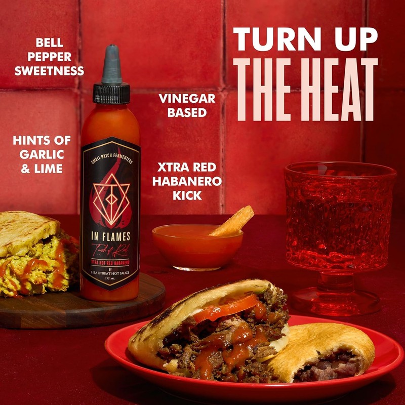 Heartbeat Hot Sauce Co. | In Flames Extra Hot Red