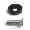 Nexus Japan License Plate Bolts, Silver, Set of 2, M6