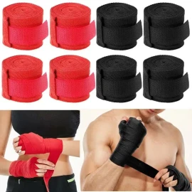 Vendas De Boxe elásticas Getrich GETRICH-QJBD-8 Rojo y Negro