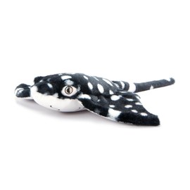The Petting Zoo Spotted Eagle Stingray Stuffed Animal Plushie, Gifts for Kids, Earth Keeperz Sealife Animals, Zoologee Blue and White Stingray Plush Toy, 22 inches