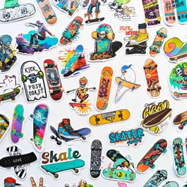 50Pcs Cool Skate Board Sticker Packs Funny Skateboard Helmet Decals Skateboarding Sticker for Deck Longboard Stickers