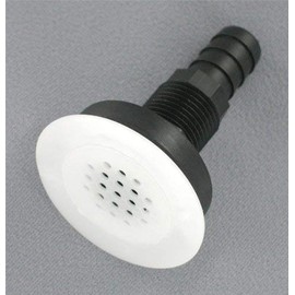 Replacement Boat Parts Straight Drain w/Screen, 5/8" Hose Barb