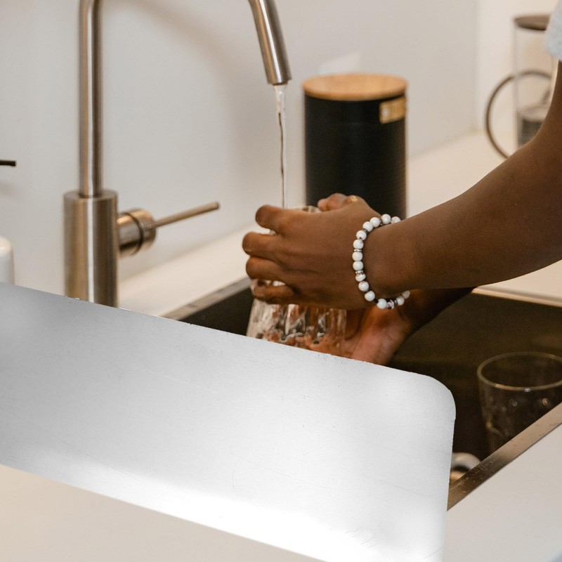 2PCS Sink Splashback Kitchen Sink Splash Guard Sink Water Splash