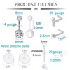 WillTen Ear Piercing Kit Nose Piercing Kit Belly Button Piercing