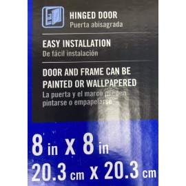 Everbilt Metal Access Panel Door With Frame 8" x 8" Hinged EB8X8PC-SDL Grey