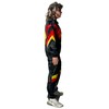 Foxxeo 80s Tracksuit Costume for Men - Black Red Yellow
