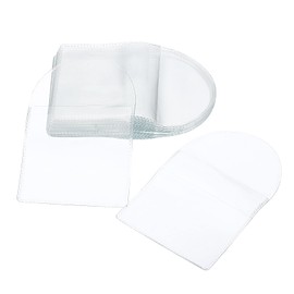 PATIKIL 2.6" x 2.6" Coin Sleeves Holders, 50 Pack Pocket Coin Flip Single Coin Protector Pouch for Coins Jewelry Small Items, Clear