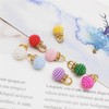 GraceAngie 120pcs 10mm Pearl Berry Charms Pendants Mixed Colors Chunky