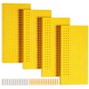 Chinrose Metal Pegboard Panels, Yellow, Heavy Duty