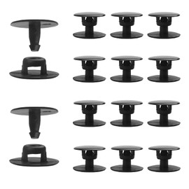 12 Pieces Rivets Button, Replacement Shoe Backstrap Repair Fastener Button for Shoes Strap, Clog Beach Shoe Strap, Garden Shoes, Black