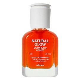 Oh Hora Natural Glow Water Syrup Nail Strengthener Apricot, 1 piece, 15ml / 오호라 내추럴 글로우 워터시럽 네일 강화제 애프리콧, 1개, 15ml