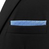 S&W SHLAX&WING Men's Pocket Square Plain Blue Green Yellow XL