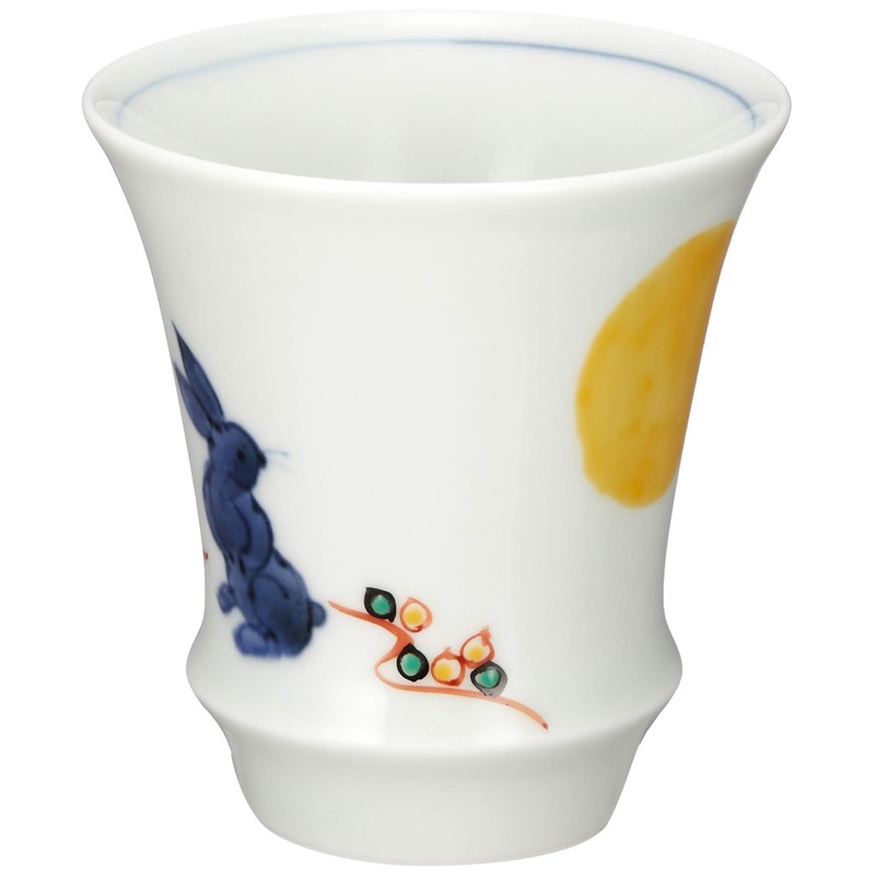 有田焼 匠の蔵 ぐい呑 盃 「SAKE GLASS」 月兎 (反) T813