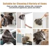 Ostrich Feather Duster, Household Dust Removal Tool with Wooden Handle,