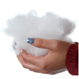 Hollow Fibre Soft High Grade Filling - Cushion, Covers, Pillow, Pads - Stuffing Toys, Teddy Bear, Pet Beds & Crafts - Smooth & Pure White 100% Polyester Hollow Fiber - Flame Retardant (250 GRAMS)