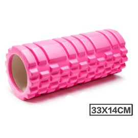 eBoutik - Foam Core Balance Deep Tissue Muscle Massage - Fitness Gym Trigger Point Grid Sports Massager - Pilates & Yoga to Ease Back, Calf, Neck Pain & Joint Massage Therapy (Pink)