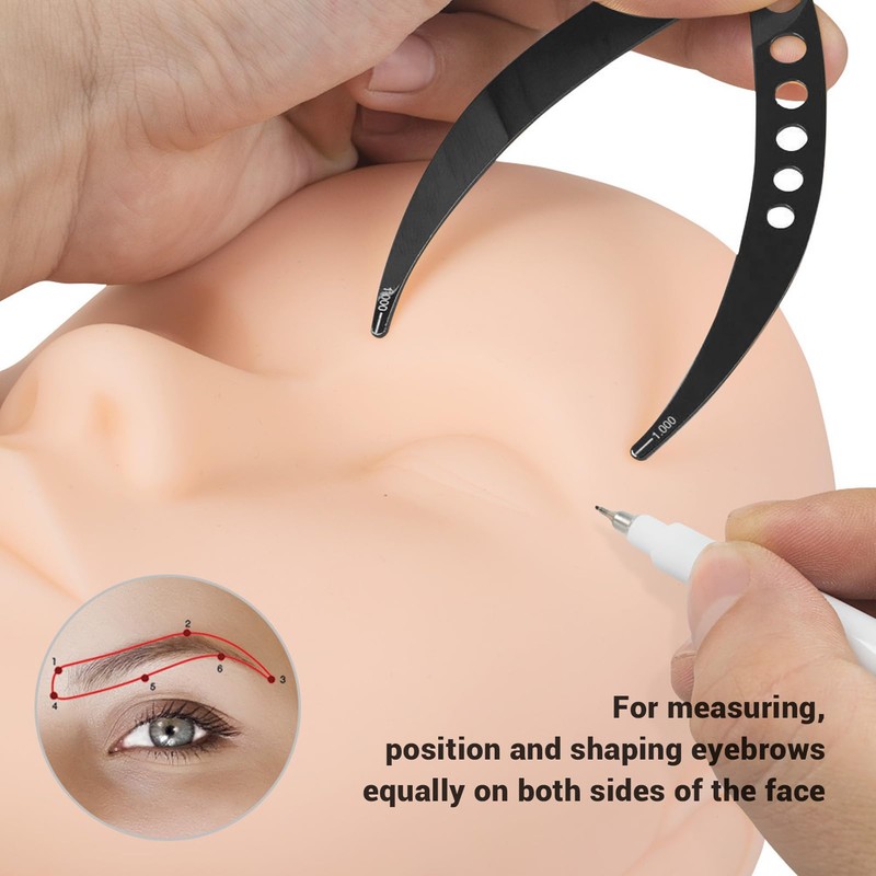 Regla de Proporción áurea para Cejas, 1:0.618 Regla para Cejas