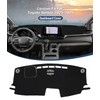BIBLOZ Dash Cover for Toyota Sienna 2021-2025 Accessories Black Flannel