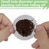 ZNBSIXP 100-Pack 2-Inch Round Plant Pot Mesh Hole,Durable & Reusable
