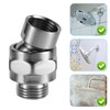 Swivel Shower Head Adapter, Sturdy Thicken Shower Connector Ball Joint
